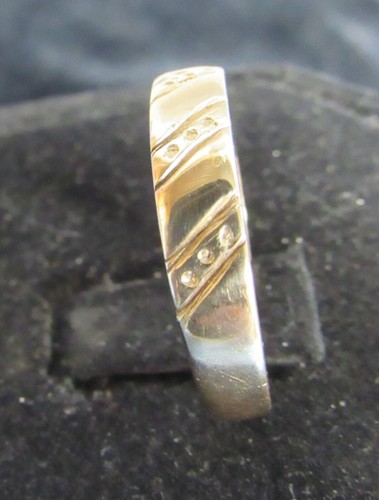 Zales 14K Yellow Gold Wedding Band Mens Sz 10 Anniversary Ring 3g JTC969 Vintage - Picture 5 of 16