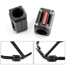 X 25Mm Engine Frame Bar Protection Ground Crash Slider Pads Red For Motorcycle