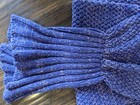 Kid Purple Mermaid Tail Blanket Throw Youth Girl — photo 2