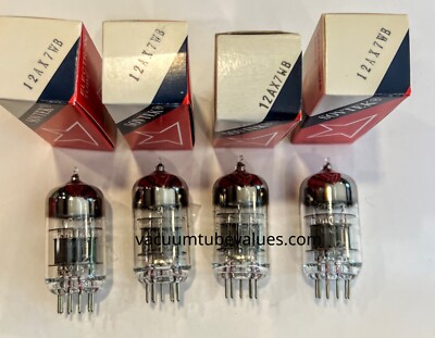 Sovtek New QUAD FOUR 12AX7WB/7025 12AX7WB 12AX7 Fully Tested Pre-Amp Tubes
