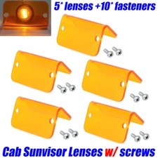 For HD Replacement Sunvisor Lens Lenses Orange Amber Hardware Kit Cab Moon Visor