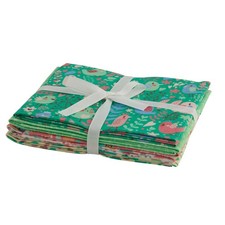 Flowers & Birds Themed Pack of 5 Cotton Fat Quarters - Sewing Online FA240