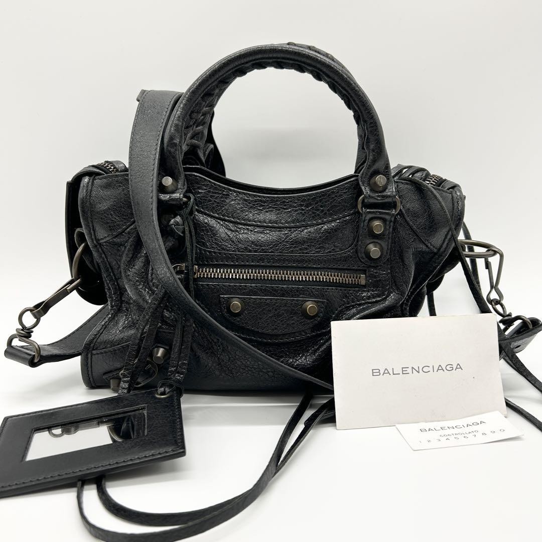BALENCIAGA The City 2way Bag 115748 ホワイト