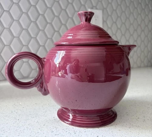 Fiestaware Cinnabar Ring Handle Teapot with Lid