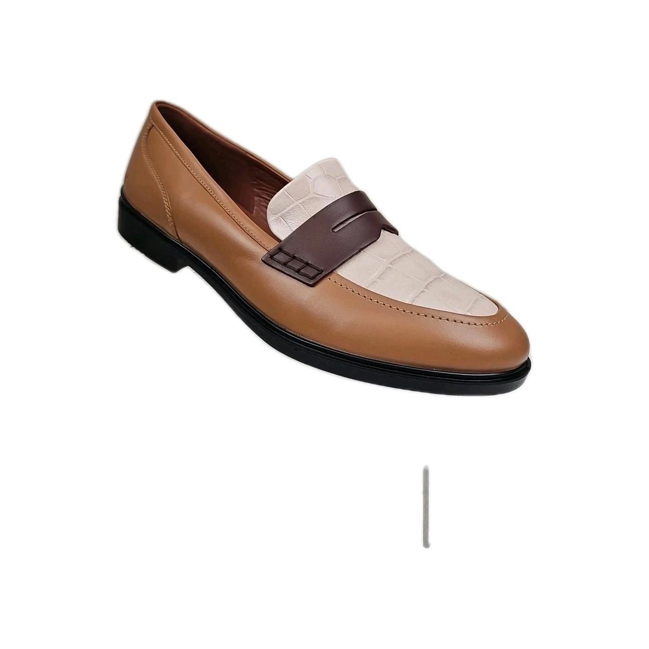 Ecco Dress mocassini classici 15 in pelle marrone donna taglia 41 EU 10 10 5 US