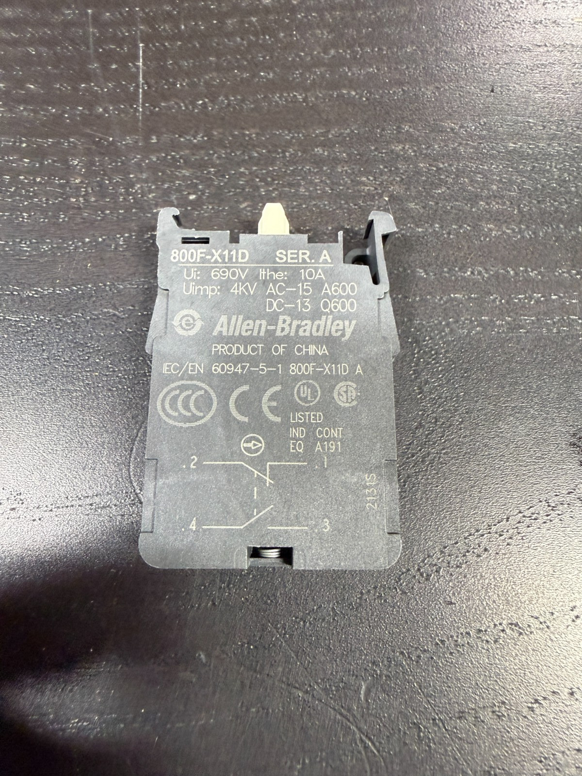 Ab 800F-X11D Ser A, 1No/1Nc Contact - Item#653