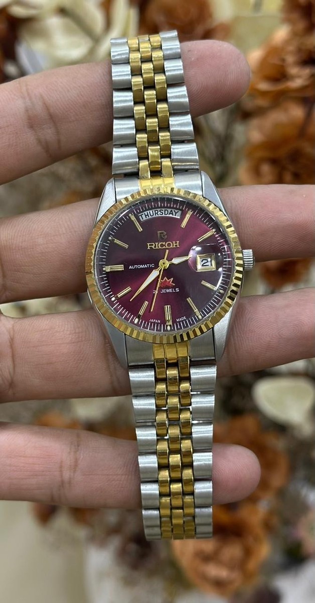 Vintage Ricoh Automatic 21 Jewels Japan Made Watch For Mens