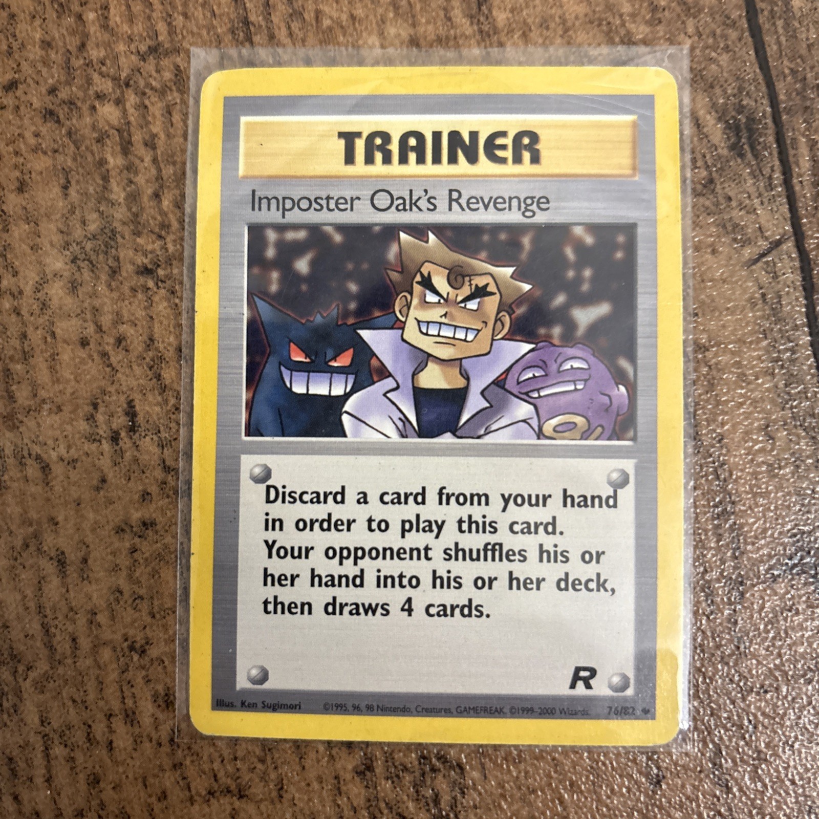 Imposter Oak's Revenge 76/82 Team Rocket Regular  Pokemon Card Near Mint
