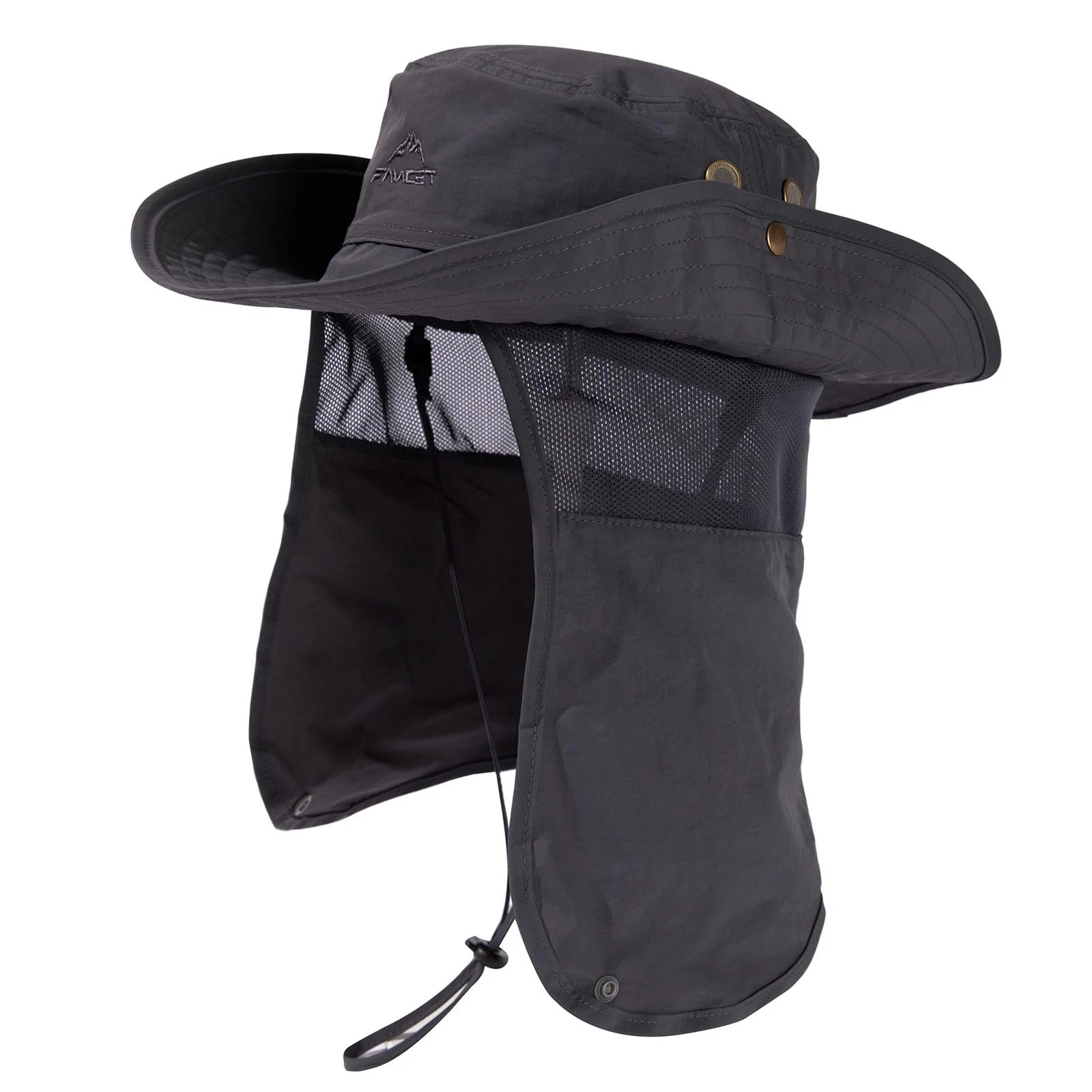Sun Hats for Men Neck Cover Flap Protection UPF50+ Wide Brim Summer Boonie Bu...