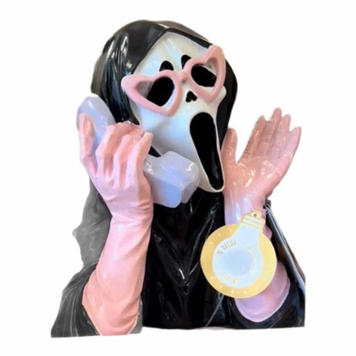 Decoración de Halloween iluminada de resina macabra nueva con etiquetas