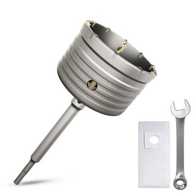 Drill bit 100mm thread SDS plus adapter 220mm and centre drill, with the sh...