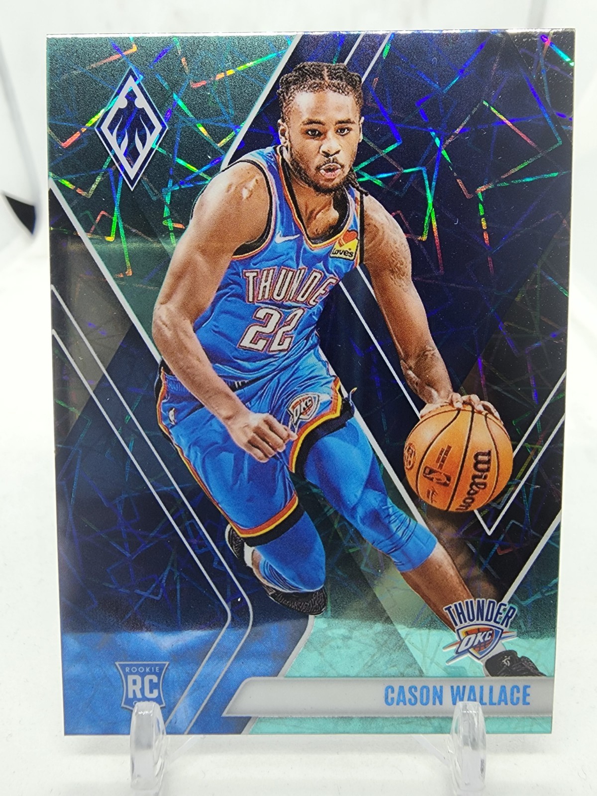 2023-24 Panini NBA Phoenix Cason Wallace Teal Lazer Phoenix Parallel RC #291