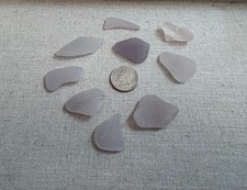 Genuine Real Beach Sea Glass Purple bottles pieces Lot 138