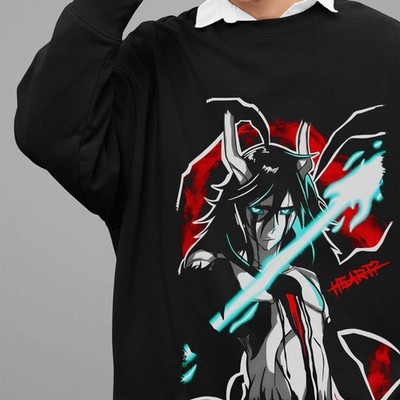 Bleach Anime Sweatshirt Ulquiorra Sweater Zaraki Manga Ichigo Bankai Pullover
