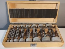 16PC Forstner Bit Set Sizes 1/4” thru 2-1/8” Wood Case