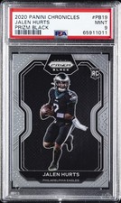 2020 PANINI CHRONICLES PRIZM BLACK #PB19 JALEN HURTS PSA 9