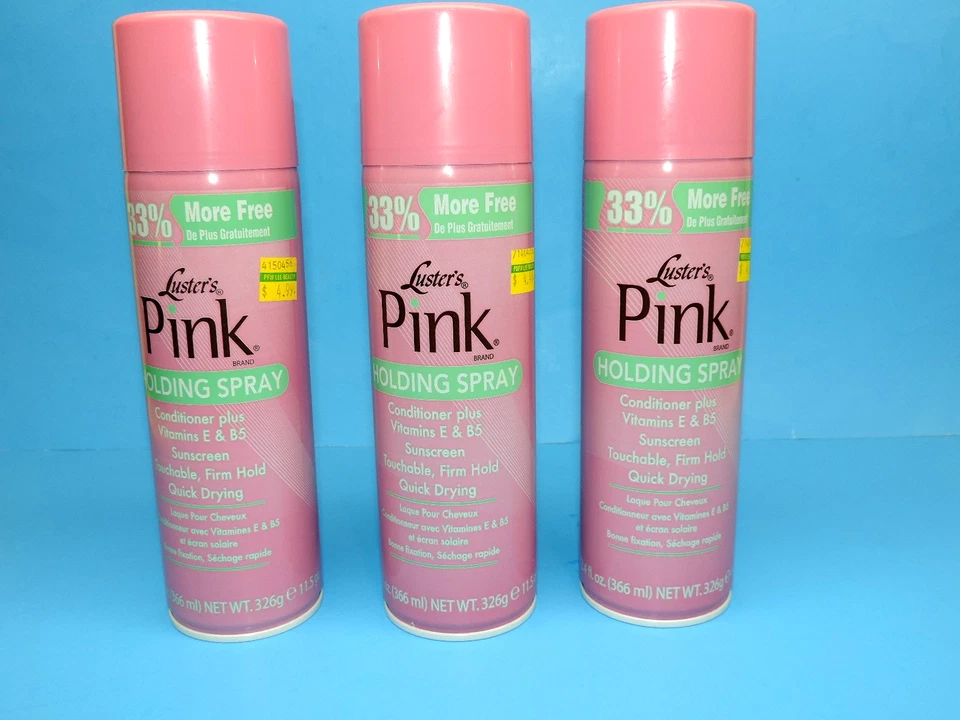 Spray de sujeción rosa 3 lusters spray para el cabello 12,4 oz. LATAS NUEVAS 33% MÁS 2011 Foto 2 de 4