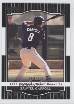 2008 Razor Signature Series Black 60/200 Sawyer Carroll #61 9ap