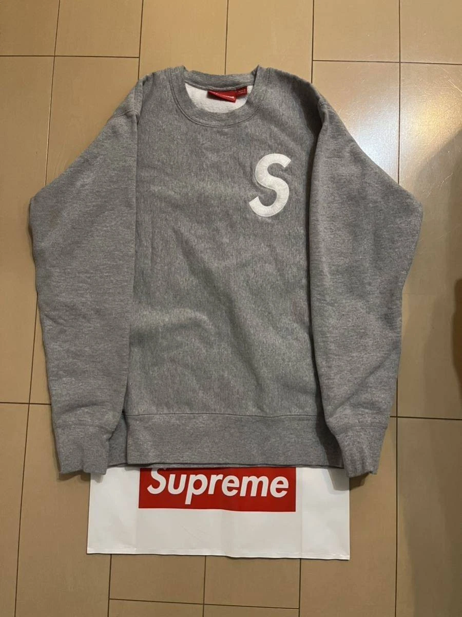 sweat d'entraînement logo supreme S taille gris slogo slogo