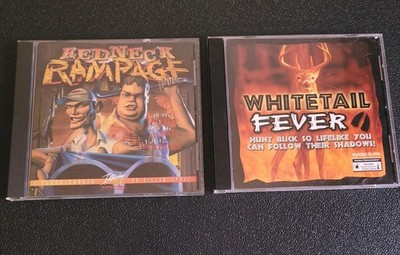 Redneck Rampage + Whitetail Fever Hunting PC CD-ROM 1997 1998 Interplay