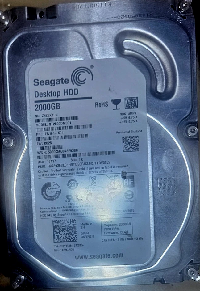 2TB SATA III Computer Internal Hard Disk Drives for sale | eBay