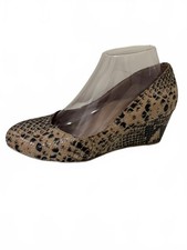 VIONIC Orthoheel Snake Print Wedge Shoes
