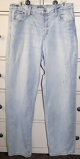 Ladies Wild Fable "Super High Rise Straight" Light Denim Jeans size 12