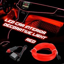 2m Red Led Interior Car Decor Atmosphere Wire Strip Light Lamp Accessories Us 2m Red Led Interior Car Decor Atmosphere Wire Strip Light Lamp Accessories Us