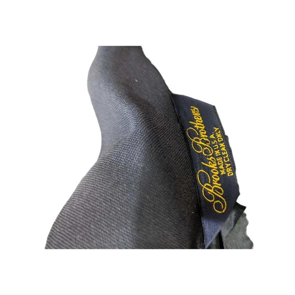 Brooks Brothers Navy Blue Double Breasted Blazer Gold Buttons 46 LG Brooksease - Image 4 of 4