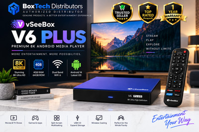  vSeeBox V6 Plus Android TV Box 4GB 64GB | Authorized Distributor | Fast Ship 
