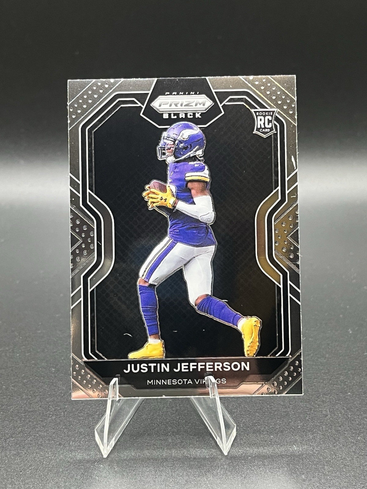 2020 Panini Chronicles - Prizm Black Justin Jefferson #PB-9 (RC)