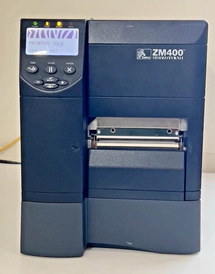 Zebra ZM400 300 DPI Thermal BARCODE Label Printer ZM400-3001-0100T Parallel Port - Image 2 of 4