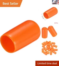 20pcs Rubber End Caps 8mm5/16" ID Vinyl PVC Round Tube Bolt Cap Cover Screw T...