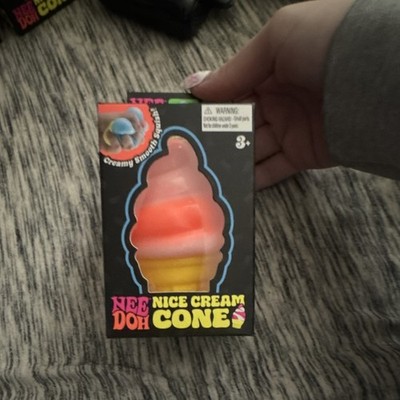 Schylling Nee Doh Nice Cream Cone Tear-Resistant Multicolor Squeeze Ball