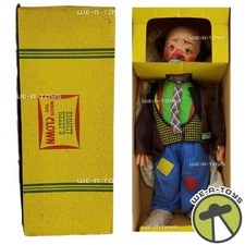 Emmett Kelly's Willie the Clown Hobo 21” Vintage Plush Vinyl 1950 Barry Bay Toy
