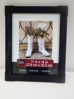 11in X 14in 27.9cm X 35.5cm Studio Decor Black Picture Frame By HMH
