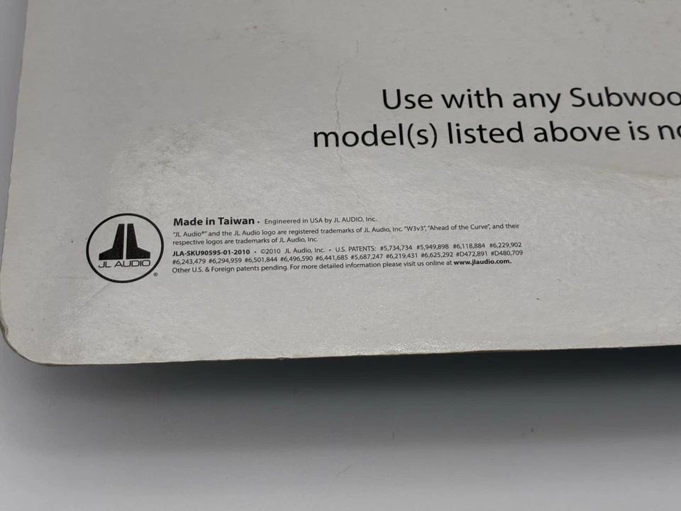 JL Audio Sgru-12 Subwoofer 12w1v2 & 12w3v3 Sub Metal Mesh Grille Grill Cover New - Image 4 of 4