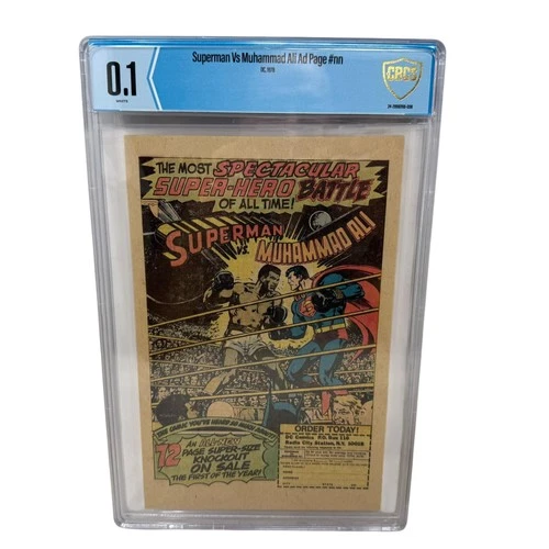 VTG 1978 DC MAD Superman Vs Muhammad Ali Ad Page CBCS 0.1 Graded Comic Book