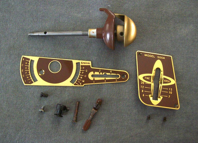 Singer 500A Sewing Machine Stitch Select Plates, Stitch Lever & Misc. Parts