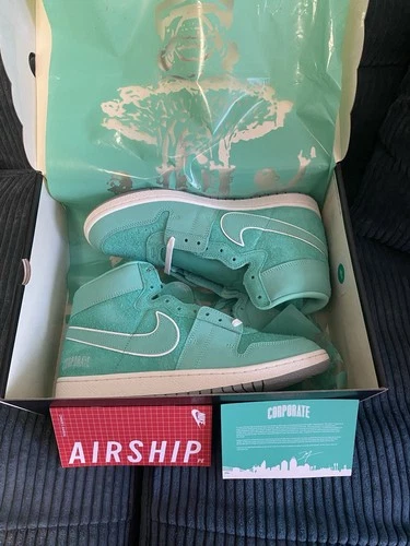 Size 12 Men - Nike Jordan Air Ship PE SP Corporate Got Em Light Menta FJ2384-301