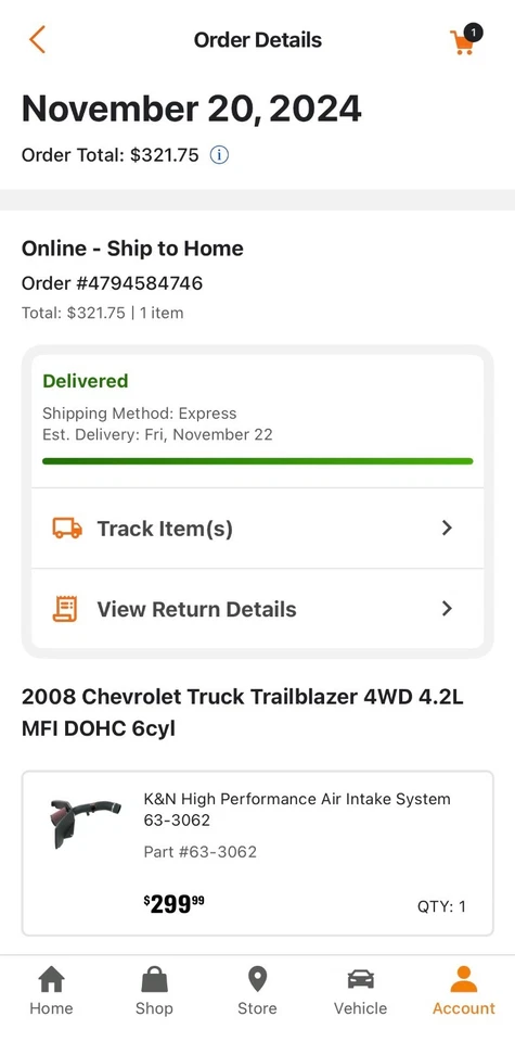 Entrada de aire frío rendimiento K&N 63-3062 para TrailBlazer/GMC Envoy 2007-09 4,2 L Foto 2 de 2