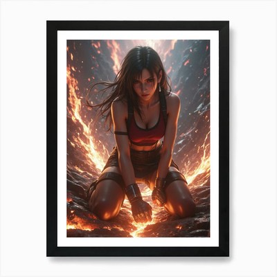 Final Fantasy 14 Kunstdruck gerahmt Wandbild Poster Leinwanddruck Bild