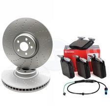 FOR BMW X5 X6 X7 30d M SPORT FRONT BRAKE DISCS BREMBO PADS WEAR SENSOR 395mm