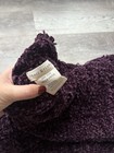 Peace & Pearls Chenille Knit Purple Infinity Scarf for Women Solid Winter Fall — photo 3