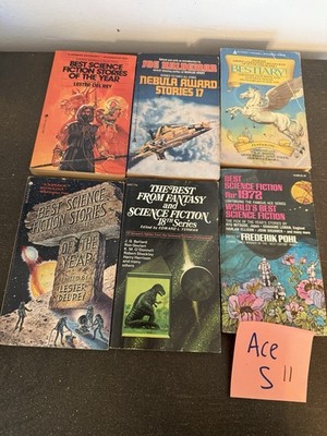 Lot of 11 Ace VTG Fantasy Sci-Fi PBs   Del Rey, Pohl, Le Guin, Ferman, Dozois,