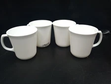 4 Winter Frost White Corelle by Corning Ware 8oz Mugs Coffee Tea Cups