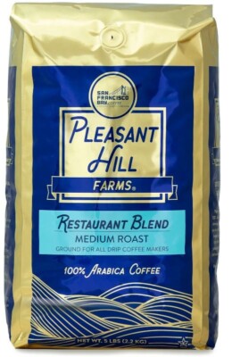 Pleasant Hill Farms Premium Selection Ground Coffee Bland 5 lb. Bag