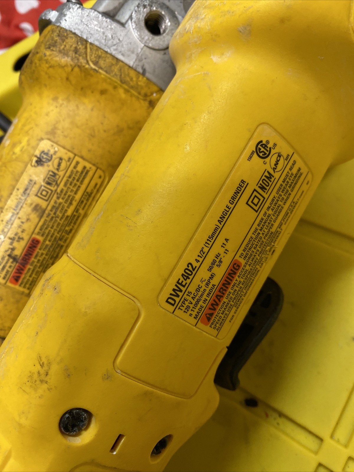 Lot of 2 Dewalt Angle Grinders DWE402 For Parts eBay