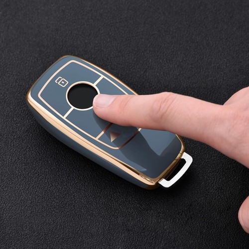 Fit Mercedes Benz C E S G GLB GLC GLE 4 Button Key Fob TPU Case Cover - Picture 10 of 13