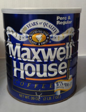 Vintage Maxwell House Coffee Metal Can-100 Years Of Quality-unopened Collectable